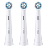 Oral-B Testine di Ricambio iO Gentle Care, testine rotonde originali, setole angolate per una rimozione più profonda della placca, testina più morbida, adatte a gengive sensibili, 3