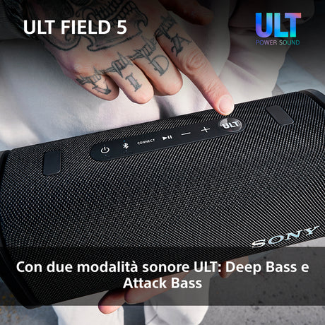 Sony Ult Field 5 Altoparlante portatile stereo Nero
