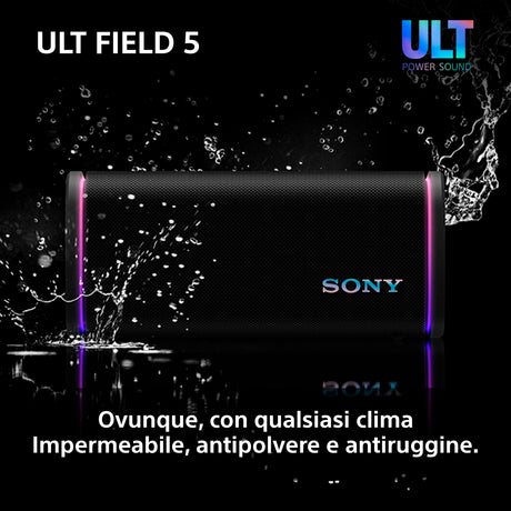 Sony Ult Field 5 Altoparlante portatile stereo Nero