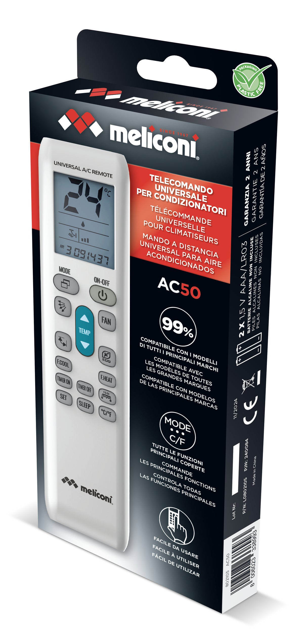 Meliconi AC 50 telecomando universale per condizionatore