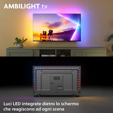 Philips Ambilight TV 50PUS8510 4K UHD QLED 126cm 50" Smart TV Dolby Atmos Titan OS