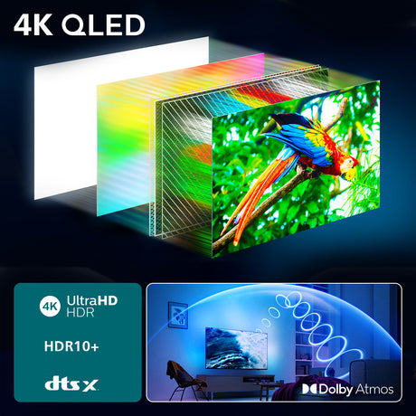Philips Ambilight TV 50PUS8510 4K UHD QLED 126cm 50" Smart TV Dolby Atmos Titan OS