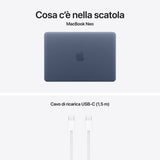 Apple MacBook Neo 13"A18 Pro chip 6‑core CPU 5‑core GPU 8GB 512GB SSD Touch ID - Indaco