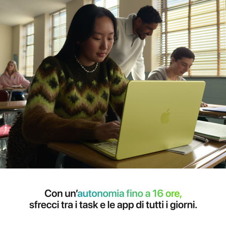 Apple MacBook Neo 13"A18 Pro chip 6‑core CPU 5‑core GPU 8GB 512GB SSD Touch ID - Giallo agrume