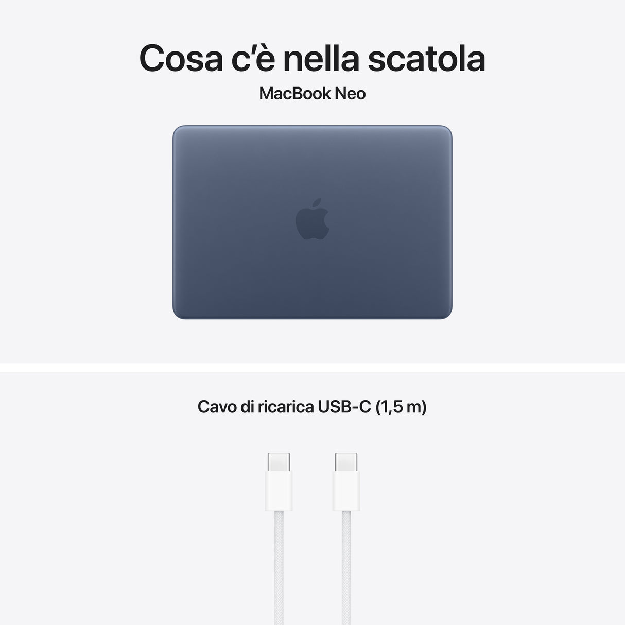 Apple MacBook Neo 13"A18 Pro chip 6‑core CPU 5‑core GPU 8GB 256GB SSD - Indaco