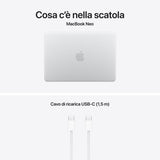 Apple MacBook Neo 13"A18 Pro chip 6‑core CPU 5‑core GPU 8GB 256GB SSD - Argento