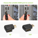 Techly Adattatore HDMI Maschio / Femmina Angolato 90° (IADAP HDMI-R)
