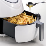 Ariete 4618 Airy Fryer XXL - Friggitrice ad Aria - Frigge 2,5 kg di Patatine Fritte - 7 Litri - Cottura Senza Olio e Grassi - 1800 Watt - Bianco