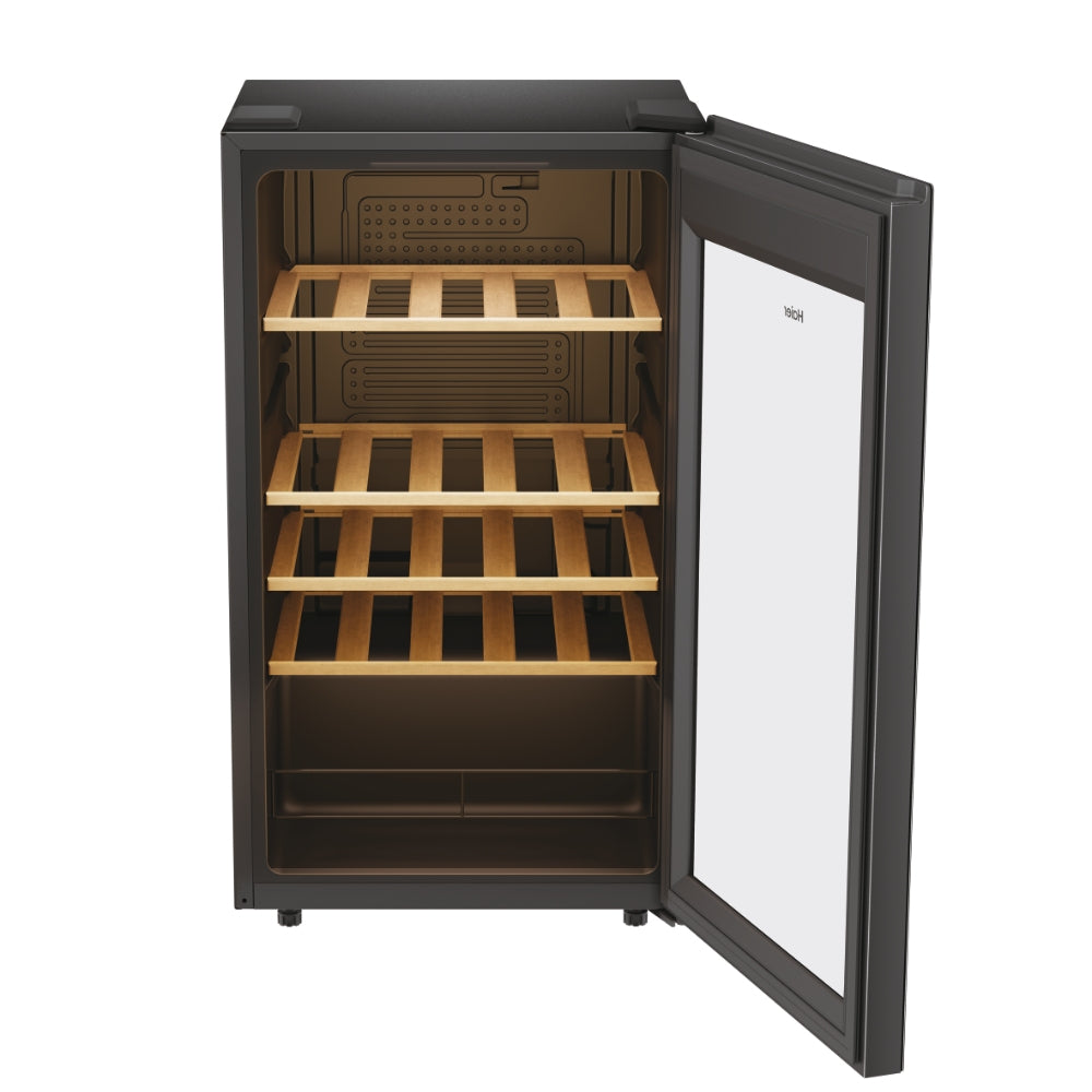 Haier Wine Bank 50 Serie 3 HWS34GGH1 Cantinetta vino con compressore Libera installazione Nero 34 bottiglia/bottiglie