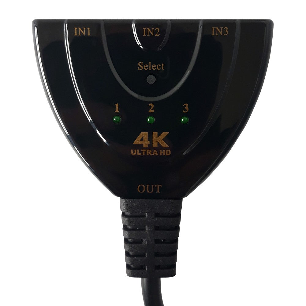 Techly IDATA HDMI-3F30 conmutador de vídeo