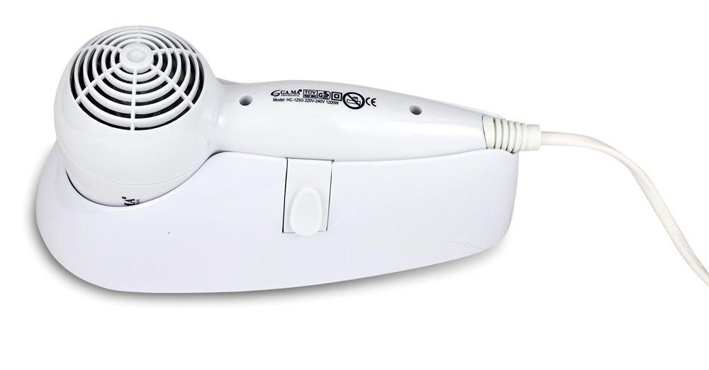GA.MA Phon da Parete Gama: Pratico & Maneggevole, 1200 W, Consumi Bassi, Dimensioni Ridotte - 200 grammi, Motore DC Ultraleggero, 4 combinazioni di velocità e temperatura