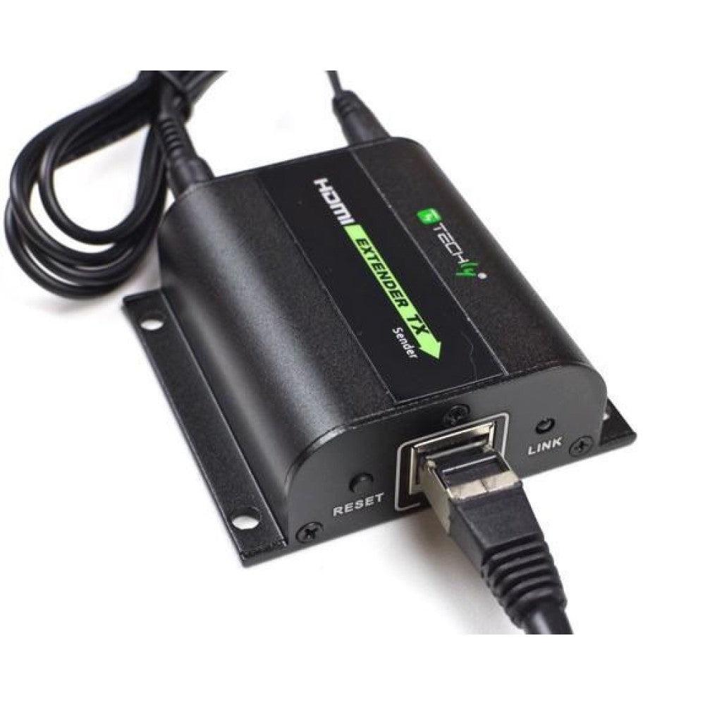 Techly Extender HDMI Full HD 3D IR su cavo Cat.5E/6/6A/7 60m Autoregolato (IDATA EXT-E70I)