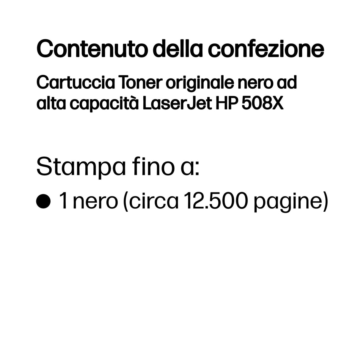 HP Cartuccia Toner originale nero ad alta capacità LaserJet 508X