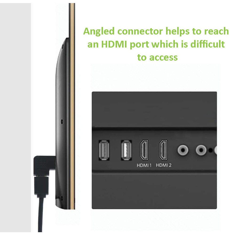 Techly Adattatore HDMI Maschio / Femmina Angolato 90° (IADAP HDMI-R)