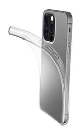 Cellularline Fine - iPhone 16 Pro Cover in gomma morbida ultra sottile e trasparente