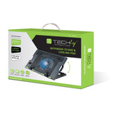 Techly Supporto per notebook fino a 17.3" con sistema di raffreddamento