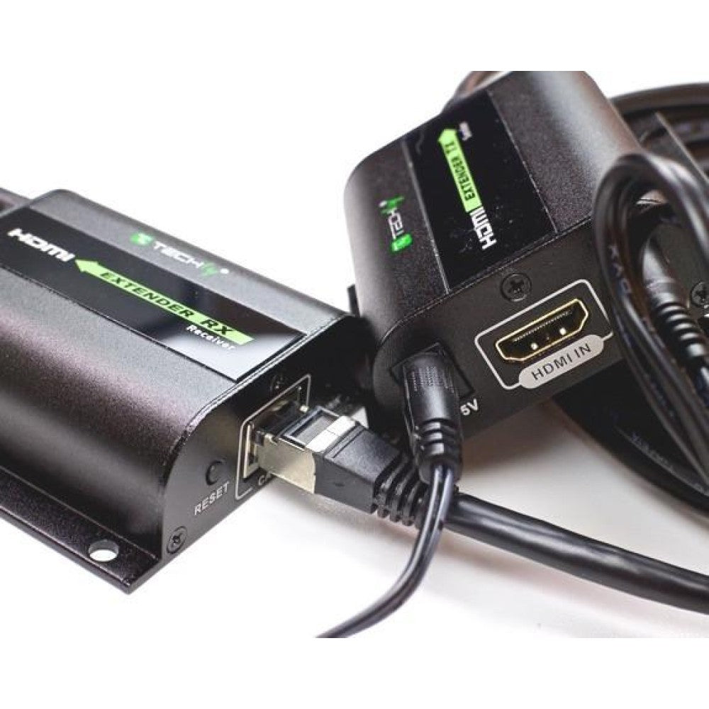 Techly Extender HDMI Full HD 3D IR su cavo Cat.5E/6/6A/7 60m Autoregolato (IDATA EXT-E70I)