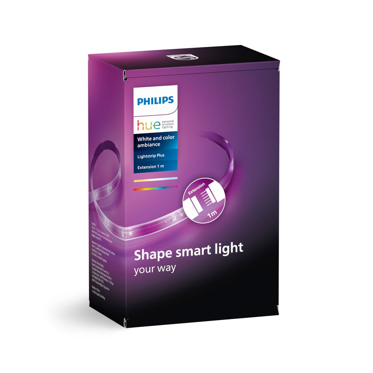 Philips Hue White and Color ambiance Lightstrip Plus Estensione V4 Striscia 1 m