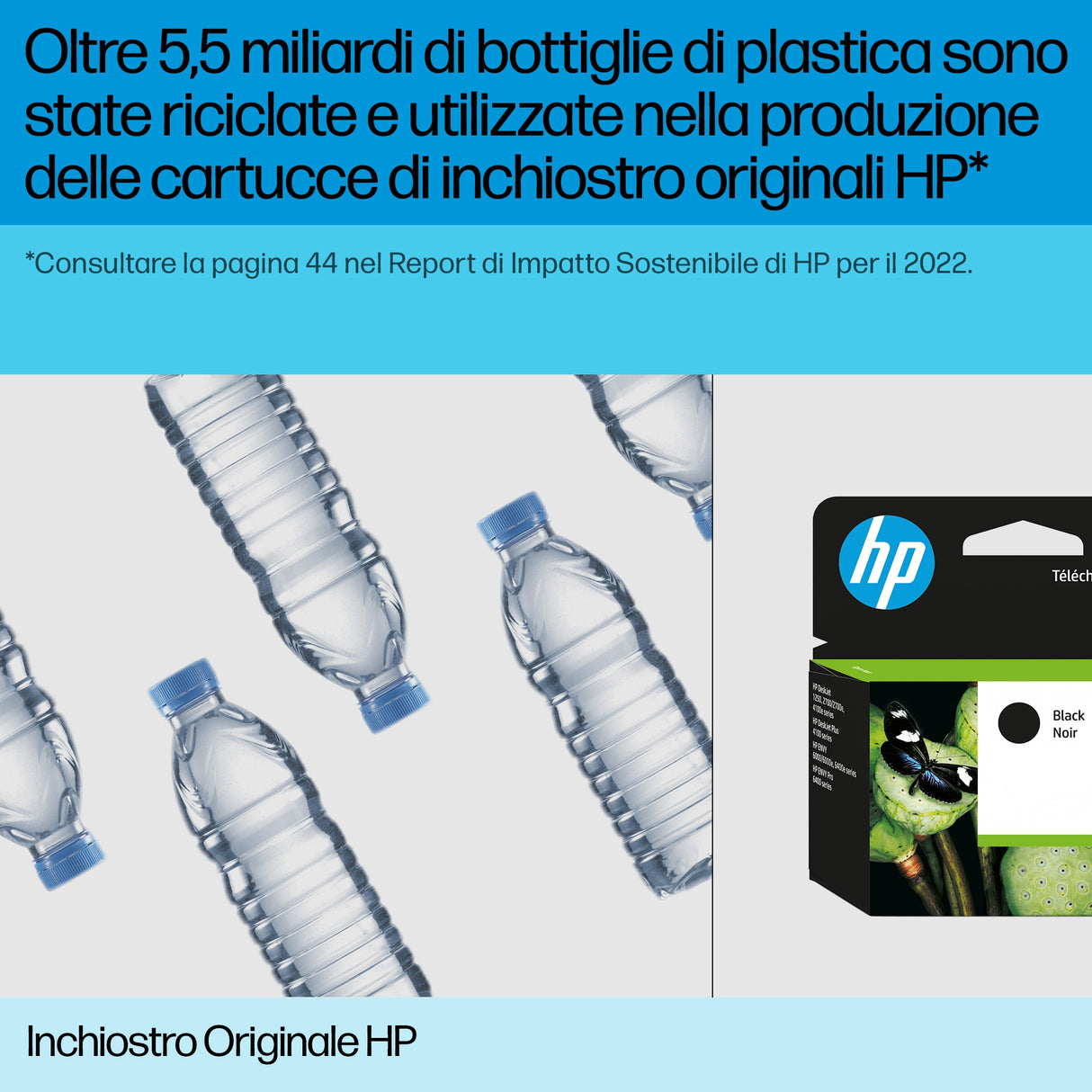 HP Confezione da 2 cartucce originali di inchiostro nero/tricromia 62
