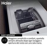 Haier HW90-BPD13386U-S LAVATRICE CARICA ALTO, AUTODOSE, Caricamento dall'alto, 9 kg, 62 cm, Classe A