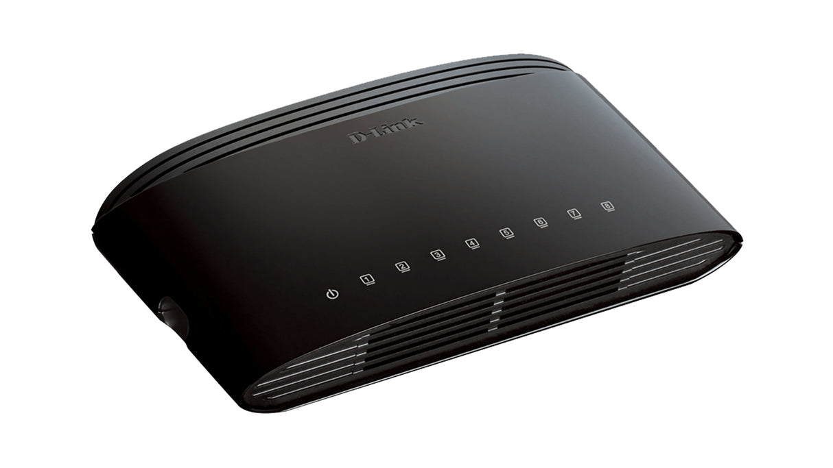 D-Link DES-1008D Non gestito Fast Ethernet (10/100) Nero