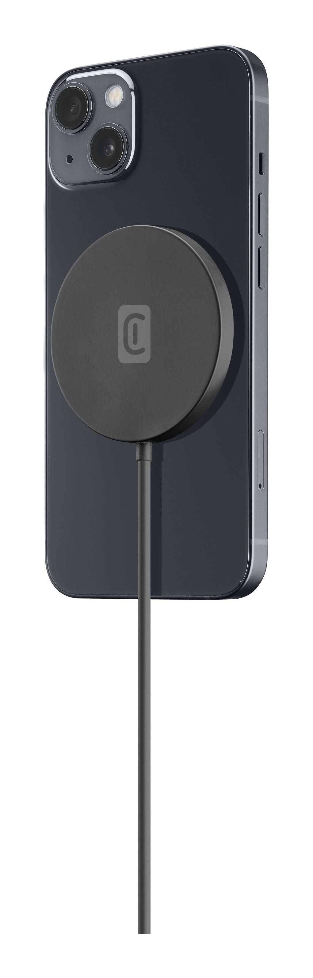 Cellularline Mag - Wireless Charger Black Base di ricarica wireless magnetica per sistema MagSafe