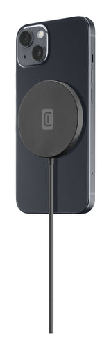 Cellularline Mag - Wireless Charger Black Base di ricarica wireless magnetica per sistema MagSafe