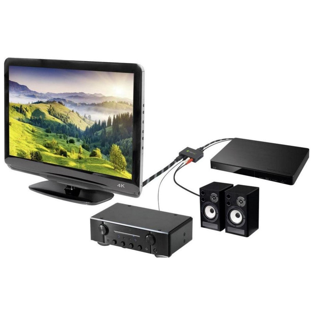 Techly Estrattore Audio HDMI SPDIF+RCA R/L (IDATA HDMI-EA)