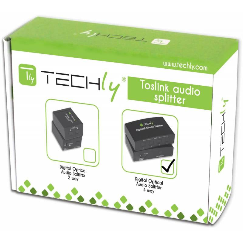 Techly >Splitter Audio Digitale Toslink 4 Porte IDATA TOS-SP4