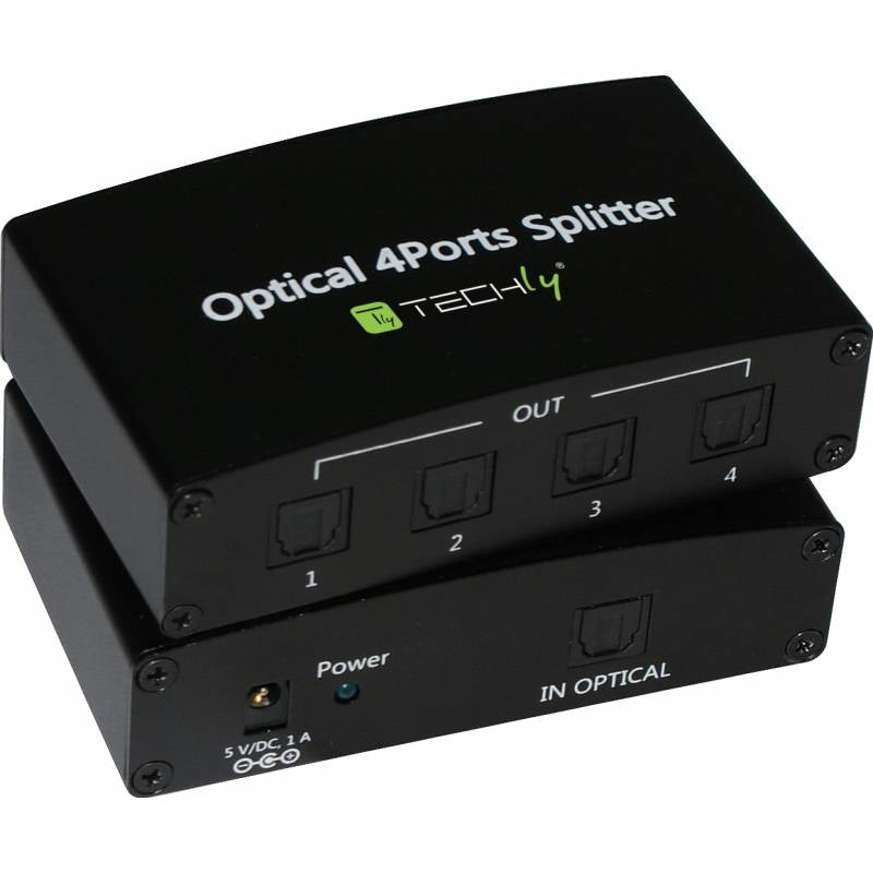 Techly >Splitter Audio Digitale Toslink 4 Porte IDATA TOS-SP4