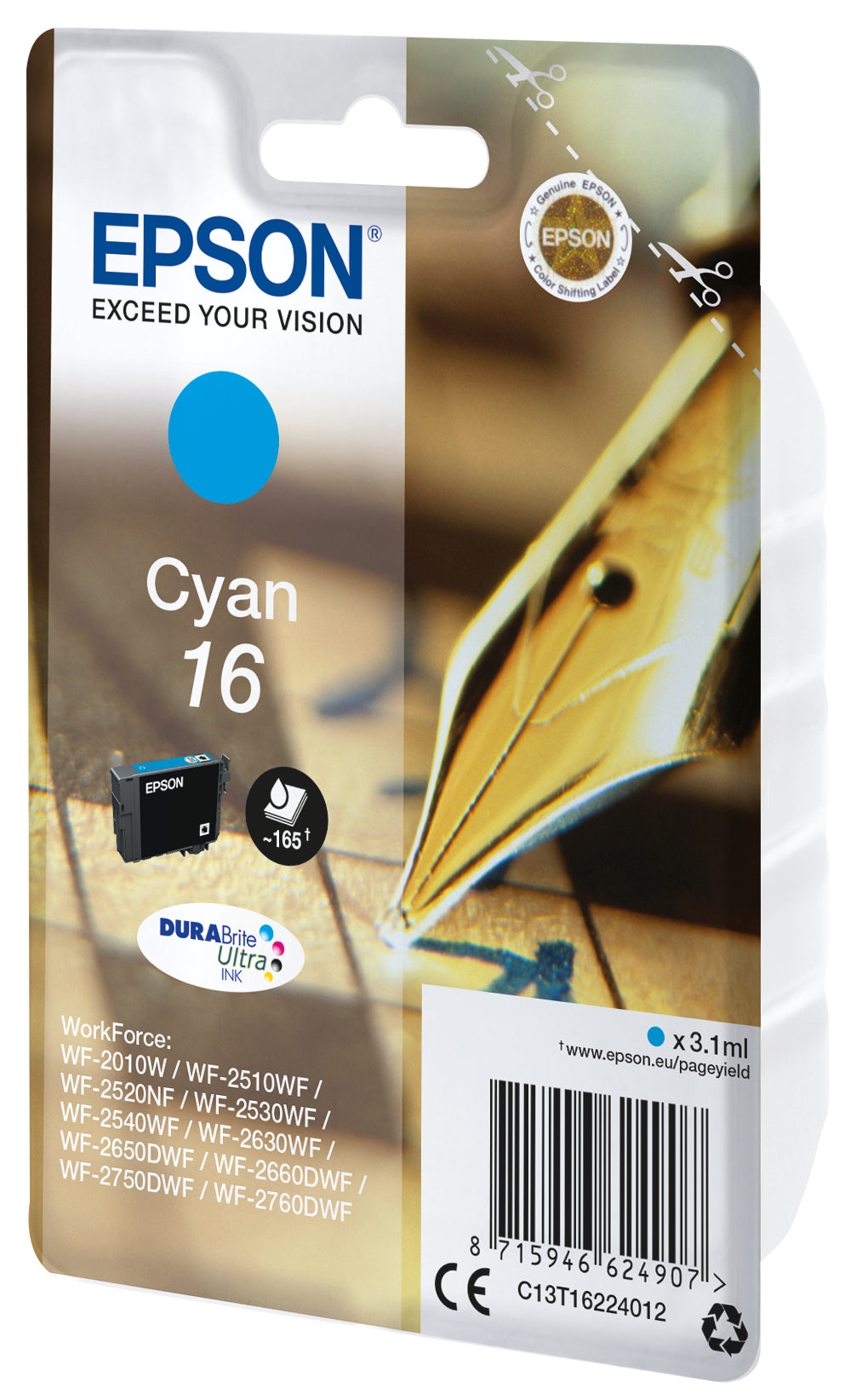 Epson Pen and crossword Cartuccia Penna e cruciverba Ciano Inchiostri DURABrite Ultra 16