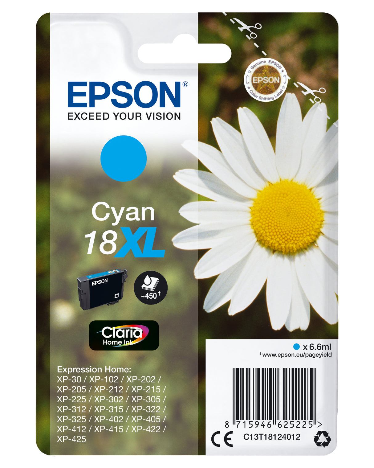 Epson Daisy Cartuccia Margherita Ciano Inchiostri Claria Home 18XL
