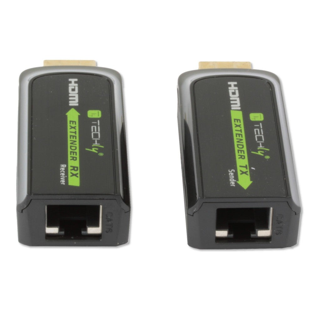 Techly IDATA EXT-E70S moltiplicatore AV Trasmettitore e ricevitore AV Nero