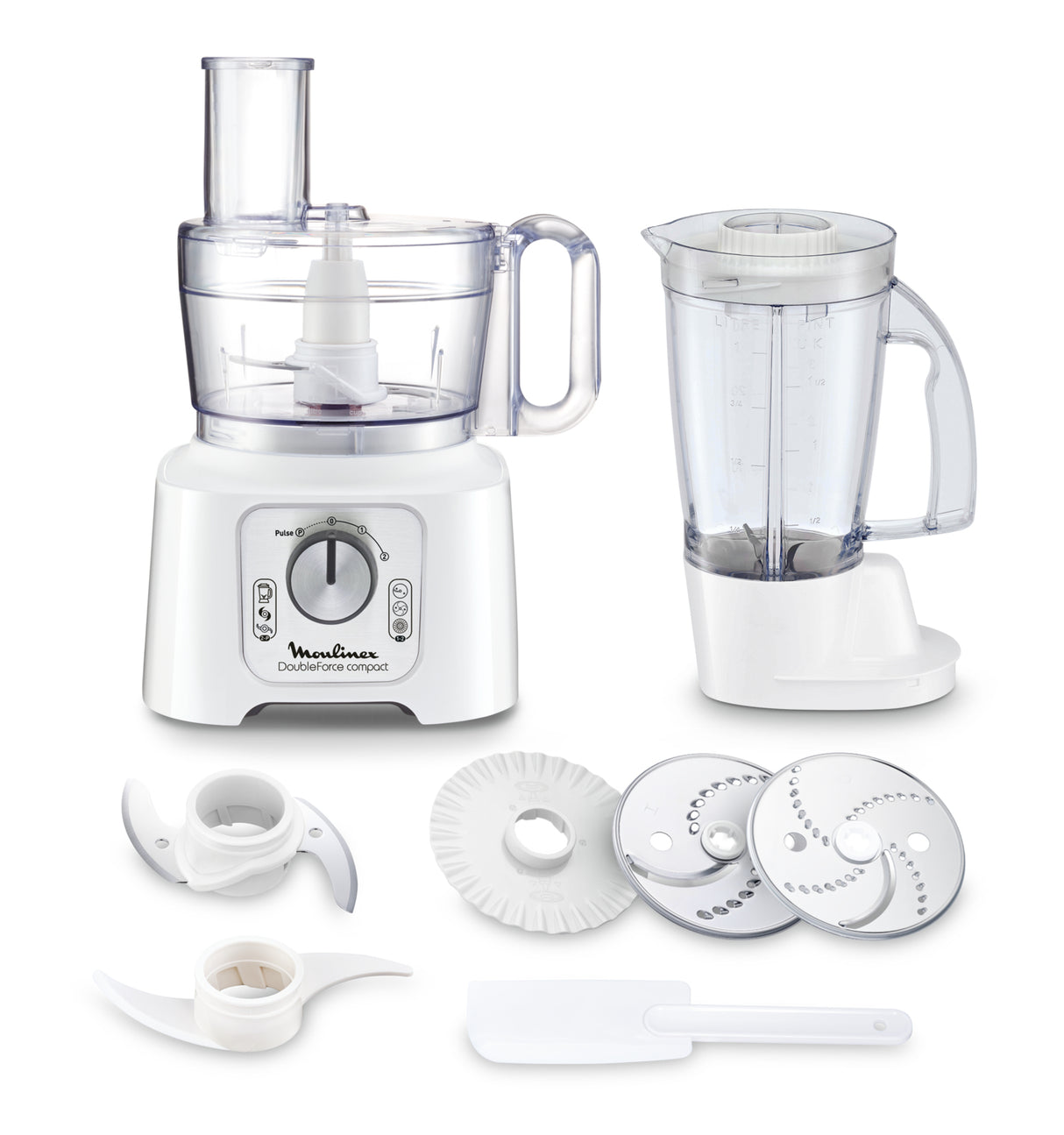 Moulinex FP5441 ROBOT DA CUCINA MULTIFUNZIONE DOUBLE FORCE COMPACT