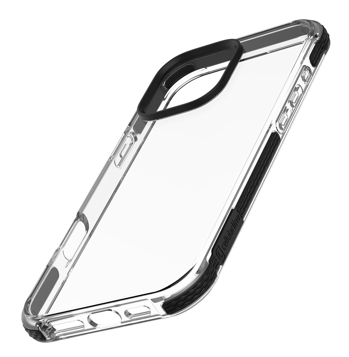 Cellularline Tetra Force Strong Guard - iPhone 16 Pro Custodia flessibile ultra-protettiva, anti-shock con tecnologia antibatterica Microban® integrata