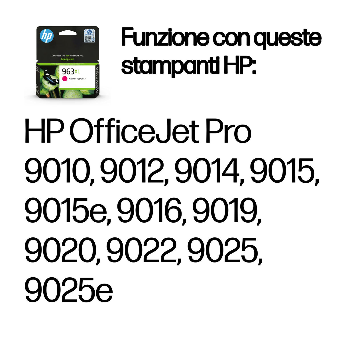 HP Cartuccia di inchiostro magenta originale 963XL ad alta capacità