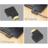 Techly Adattatore HDMI Maschio / Femmina Angolato 90° (IADAP HDMI-R)