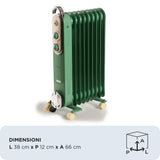 Ariete Vintage Radiatore 9 Elementi Green e Cream