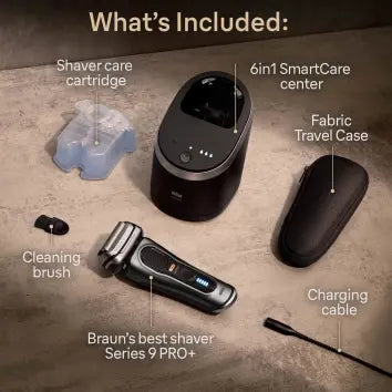 Braun Series 9 Pro+ 9565cc Wet & Dry Rasoio Trimmer Metallico