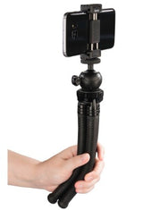 Hama Mini Treppiedi con gambe a snodo per Smartphone, Gopro e fotocamera, 27 cm, nero