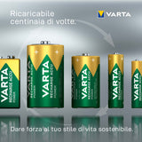 Varta Recharge Accu Power AA 2600 mAh Blister da 4 (Batteria NiMH Accu Precaricata, Mignon, batteria ricaricabile, pronta all'uso)