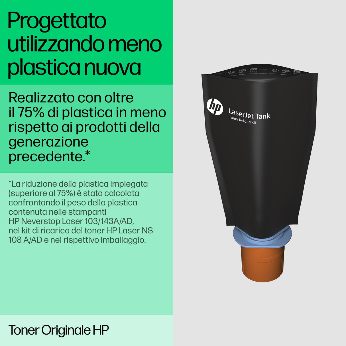 HP LaserJet Stampante multifunzione Tank 1604w
