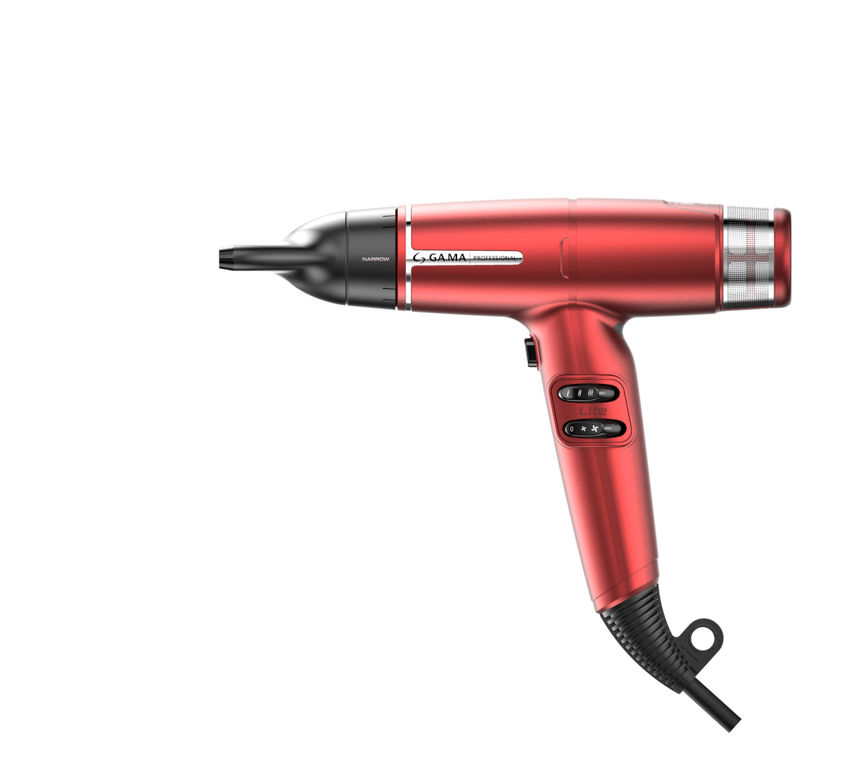 GA.MA Phon iQ Lite: leggero 316 grammi, ultracompatto, 1500 W, Tecnologia agli Ioni e Ossigeno Attivo, Motore Brushless a lunga durata, Effetto Anti Crespo, Sei combinazioni di temperatura e velocità, Pulsante Aria Fredda, Silenzioso, Accessori esclusivi