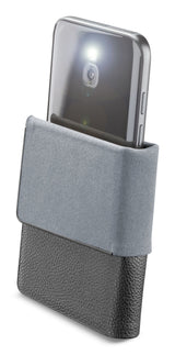 Cellularline Slide & Click - M: (Misure max telefono: 75mm X 150mm) Custodia a libro multicompatibile effetto pelle
