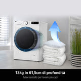 LG F4R9513TPBC Lavatrice 13kg AI DD, Classe A-20%, 1400 giri, TurboWash, Vapore