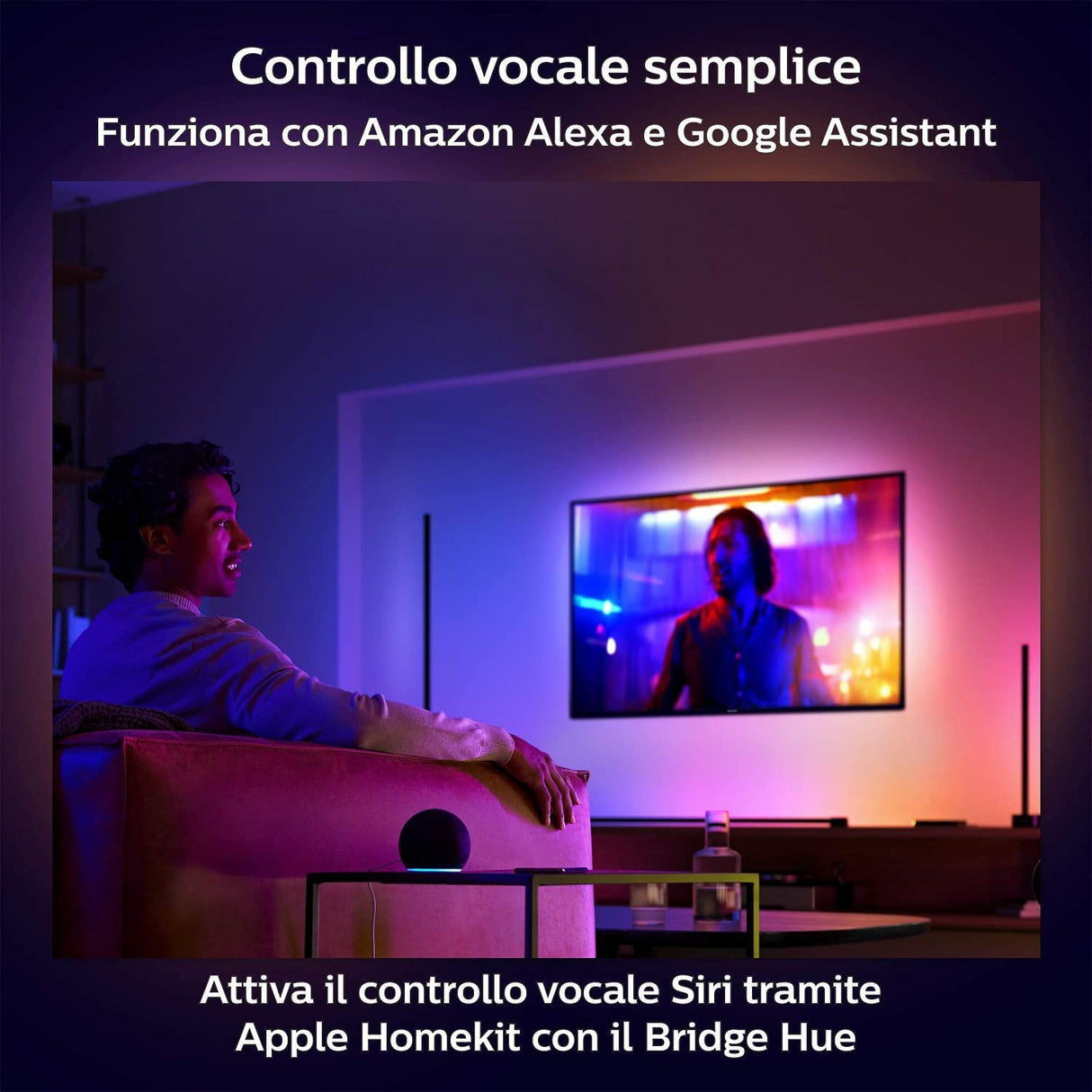 Philips Hue White and Color ambiance Hue White and Color AmbianceGradient Gradient Signe Lampada Smart da Tavolo Bianca