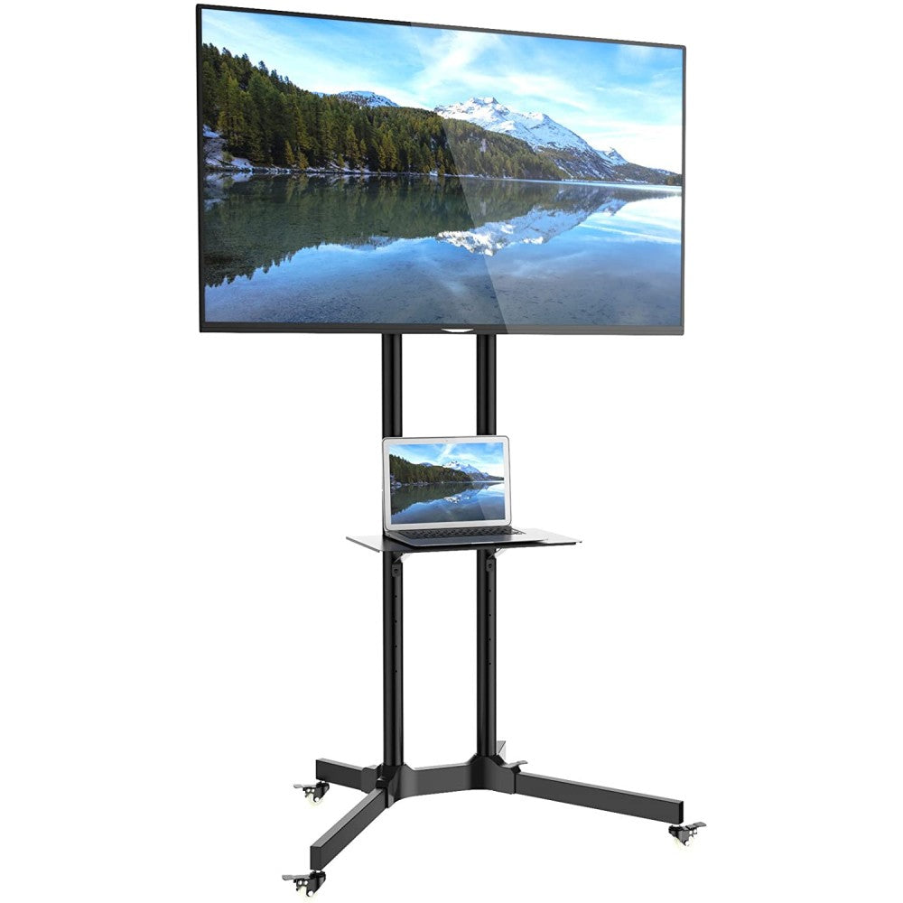 Techly Supporto a Pavimento con Mensola Trolley TV LCD/LED/Plasma 30-65" (ICA-TR6)