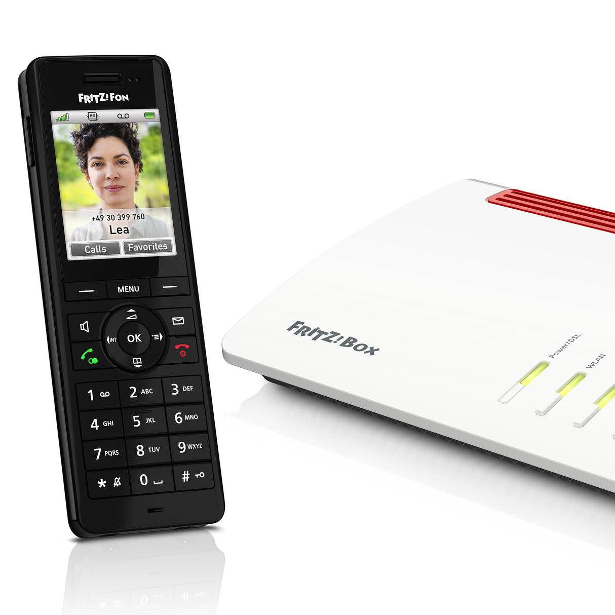 FRITZ!Fon X6 INT Telefono DECT Identificatore di chiamata Nero
