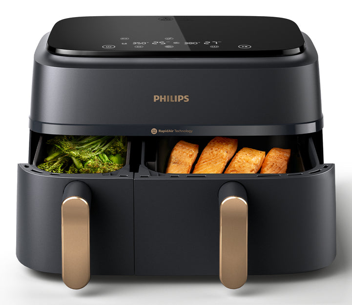 Philips 3000 series Airfryer doppio cestello, friggitrice ad aria da 9.0L, 12 metodi di cottura, App per ricette NA352/00