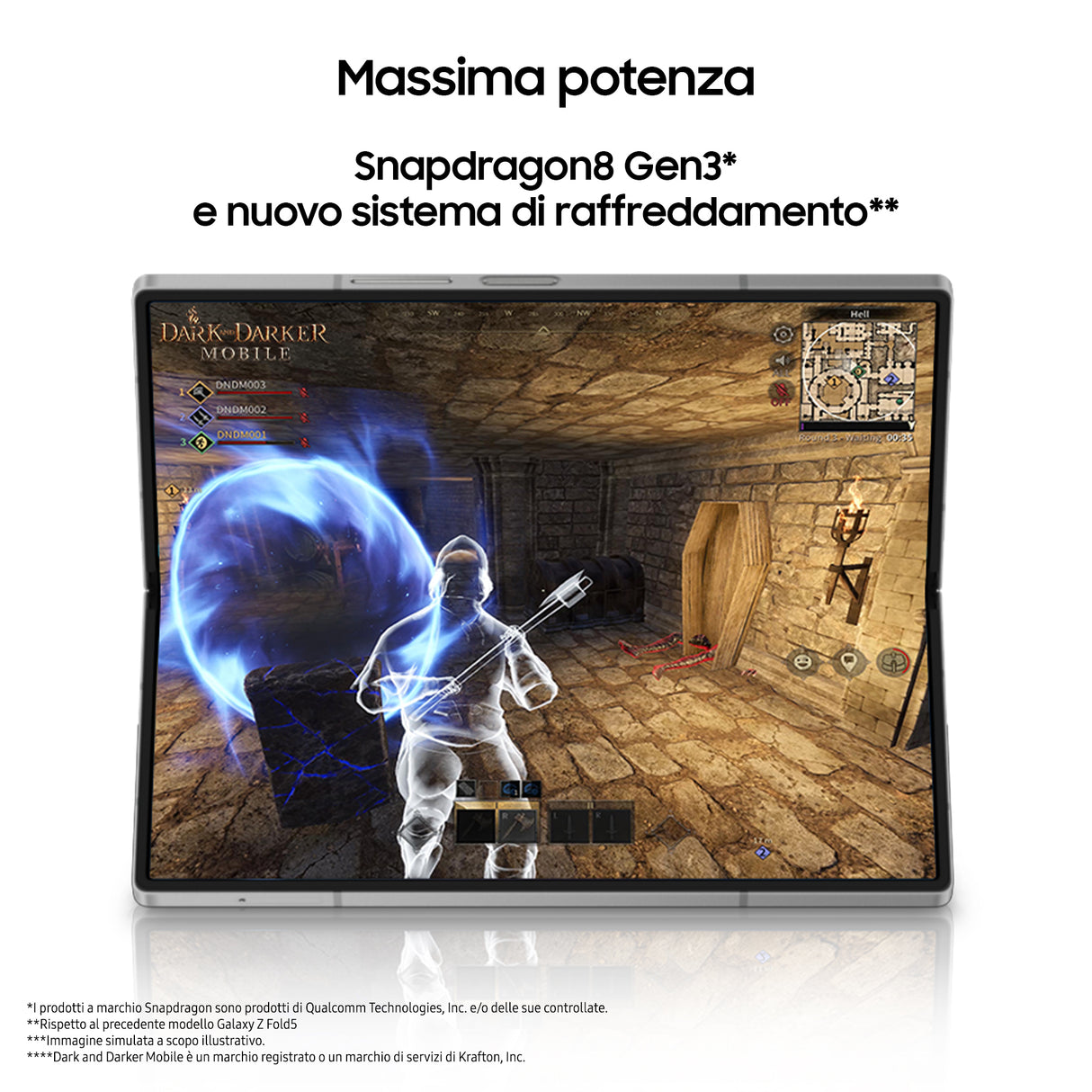 Samsung Galaxy Z Fold6 Smartphone AI, 256GB, RAM 12GB, Display 6,3"/7,6" Dynamic AMOLED 2X, Silver Shadow